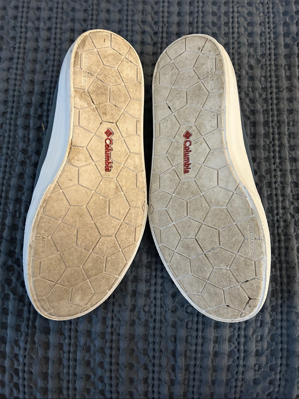 Columbia Women’s Slip-On Canvas Shoe in Gray with Red Lining - Picture 3 of 3